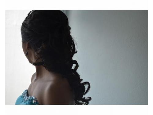 Peinado con cabello largo