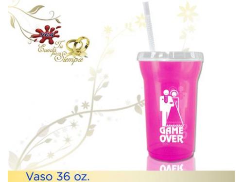 Vaso en color rosa
