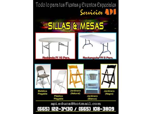 Mesas y Sillas