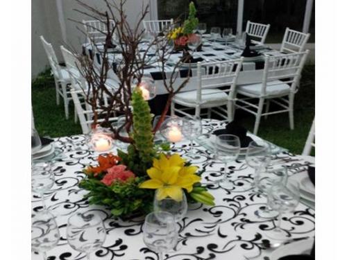 Centro de mesa iluminado