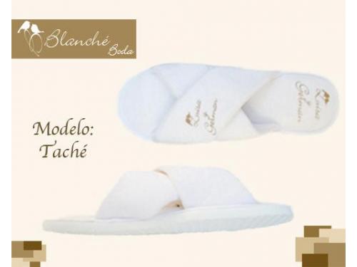 Pantuflas cruzadas para tu boda