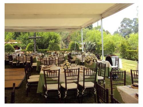 Montaje protegido con carpa