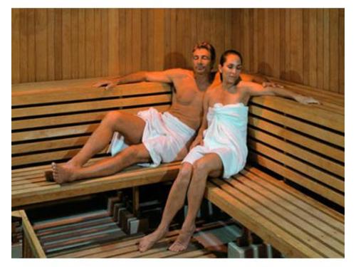 Sauna dentro del hotel
