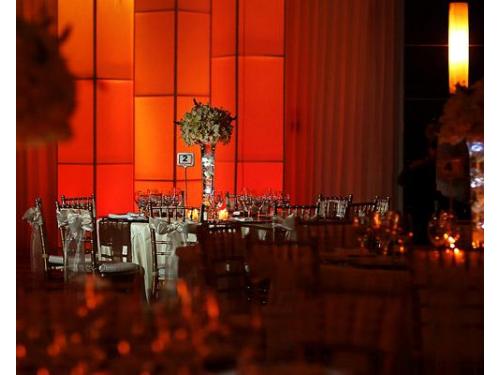 Montaje en el salón del hotel