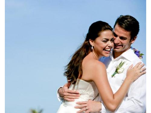 Felicidad de los novios