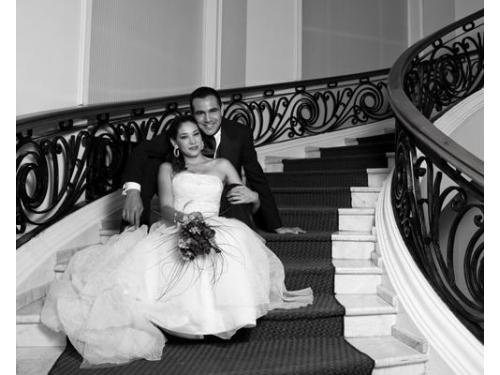 Fotografía en escalera