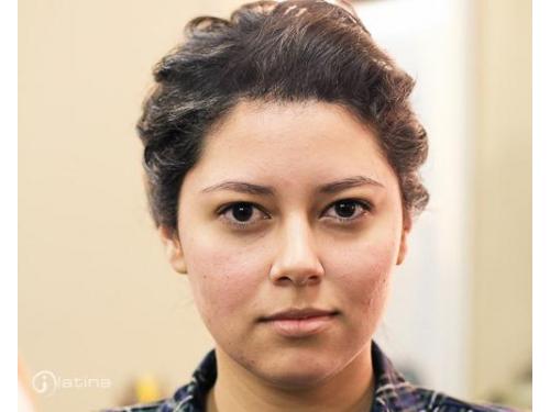 Lista para el salón...