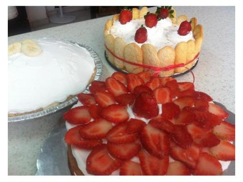 Tartas de  distintos  sabores