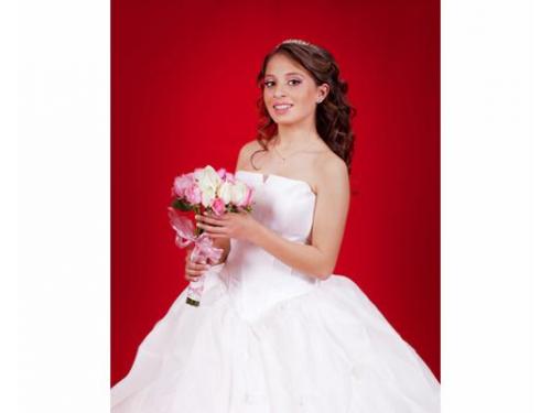 Novia en sesión de estudio