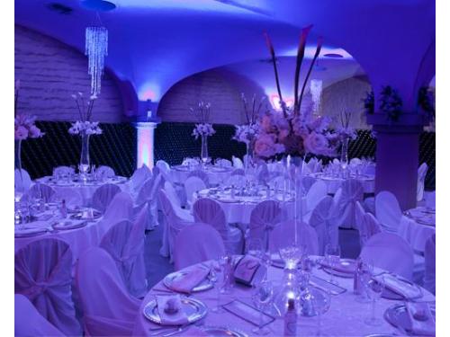 El montaje de la recepción