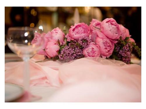 Decoración con flores