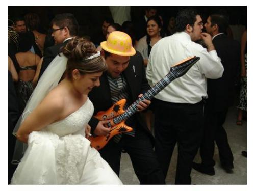 La novia en la fiesta