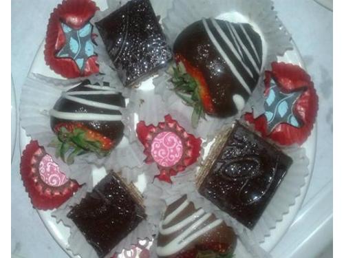 Frutas con chocolate