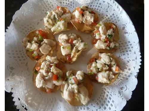 Tostadas de mariscos