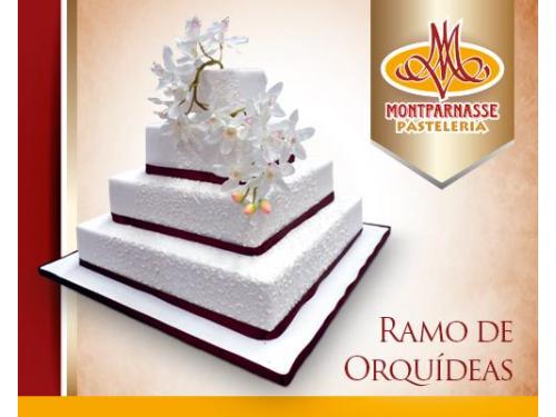 Pastel ramo de orquideas