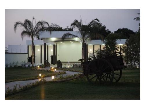 Bella postal del jardín