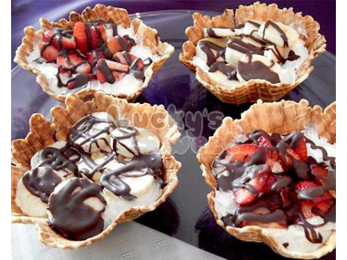 Canastillas con frutas