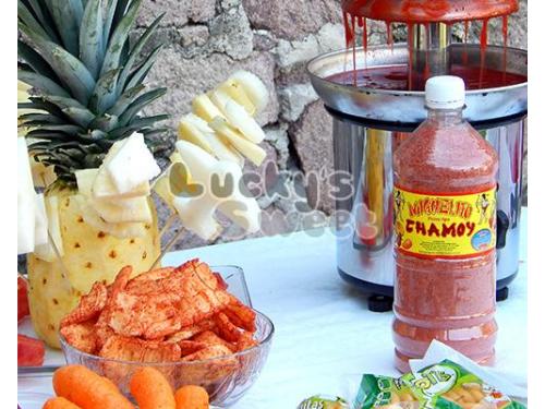 Frutas para bañar con chamoy