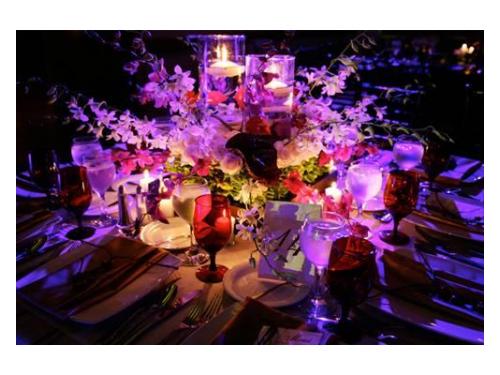 Iluminación de centros de mesa que harán que luzcan espectaculares
