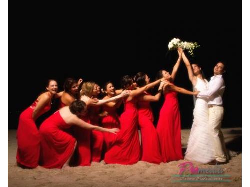 Sesión con las damas de honor