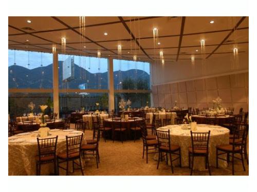 Vista del salón para bodas