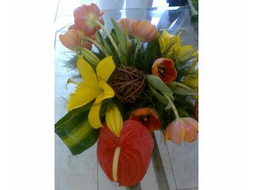 Decoración con flores