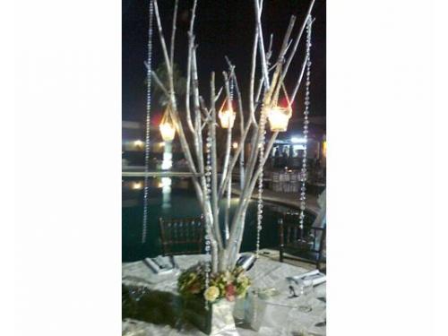 Centro de mesa con velas