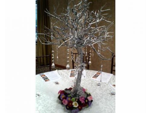 Árbol de los deseos como centro de mesa