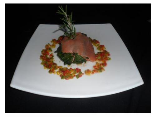 Carpaccio de salmón