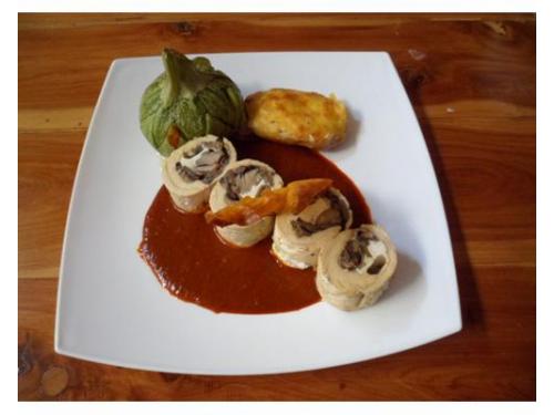 Filete de pollo relleno