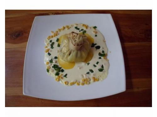 Decoración en cada platillo