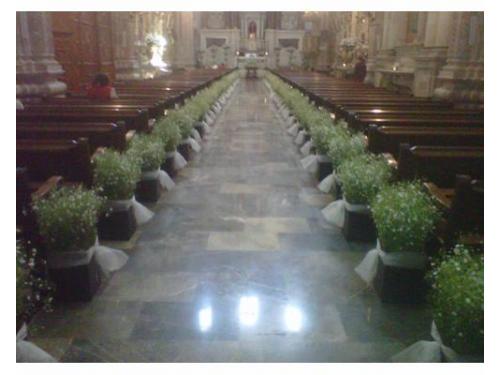 Decoración en la iglesia