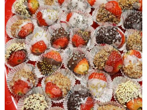 Chocofresas para boda, aperitivos