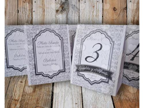 Menu y numero de mesa