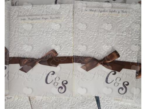 Invitaciones texturizadas