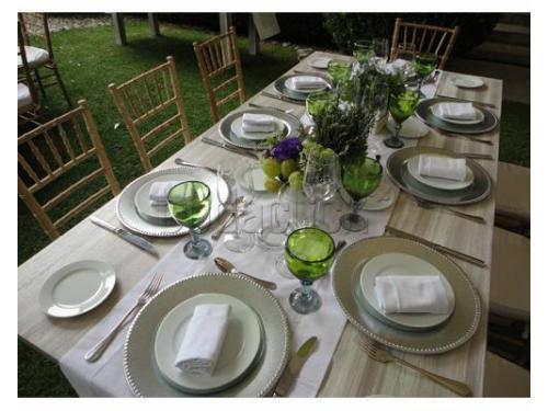 Montaje para 8 comensales