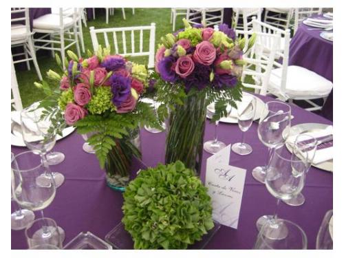 Diseño de centros de mesa