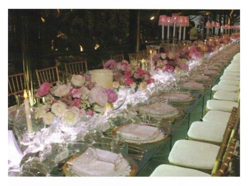 Montaje imperial con flores