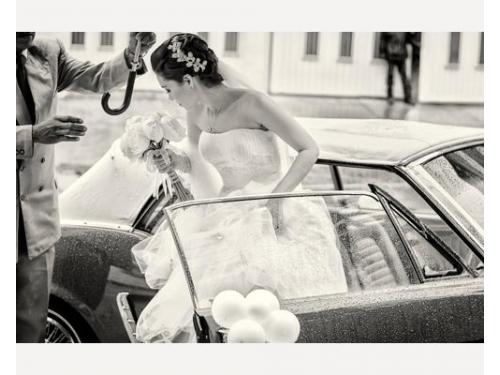 La llegada a la iglesia