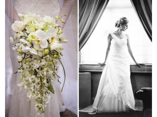 El ramo y tu vestido intactos