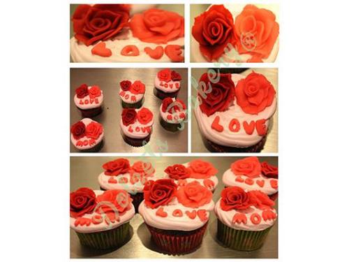 Cupcakes de rosas