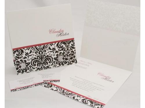 Invitación con estampado