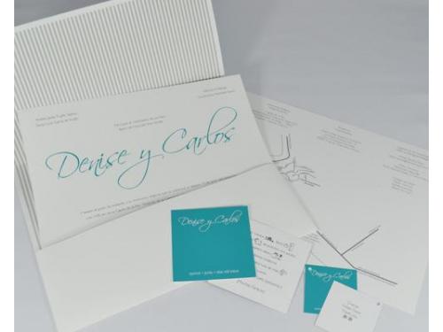 Invitación turquesa