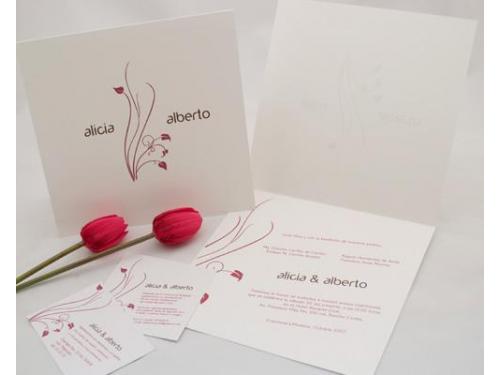 Invitación flores