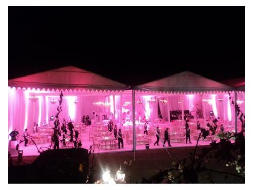 Iluminación en el jardín