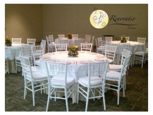 Sillla tiffany blanca.