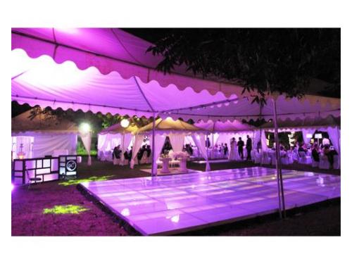 Vista del montaje del evento