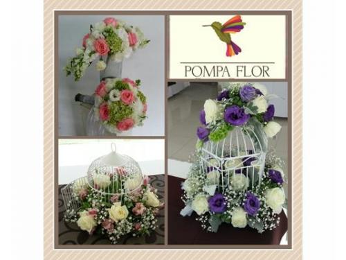 Centros de mesa con jaulas