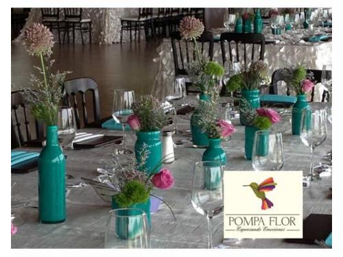 Floreros estilo country-vintage