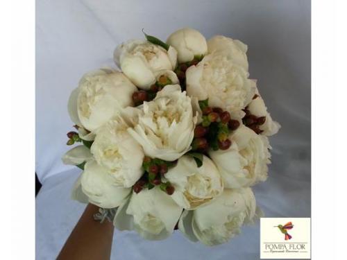 Ramo peonias con logo